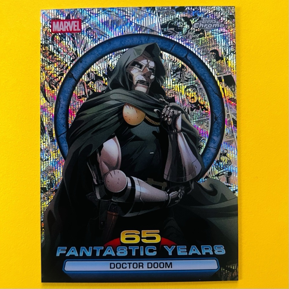 2026 Topps Chrome Marvel Doctor Doom FY-05 65 Fantastic Years Insert